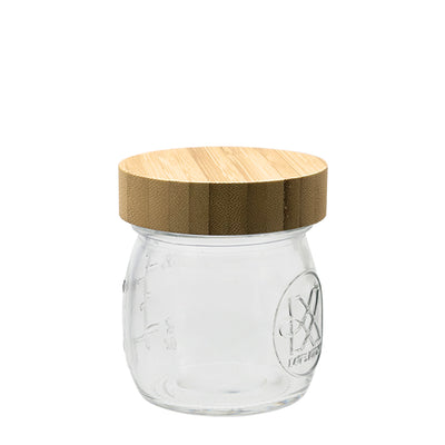 Glass Jar with Bamboo Lid 250ml