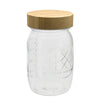 Glass Jar with Bamboo Lid 500ml