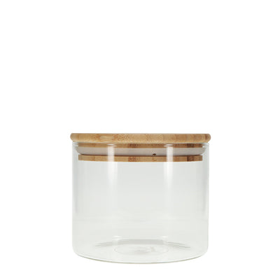 Glass Canister with Bamboo Lid 500ml